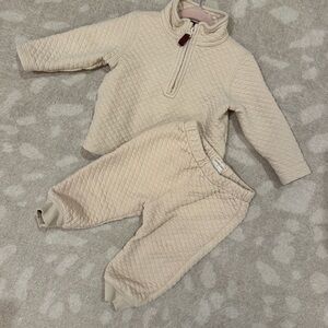 Crewcuts Cream Quilted Kids Matching Set